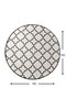 Conceptum Kupa - White Alfombra de 100 cm